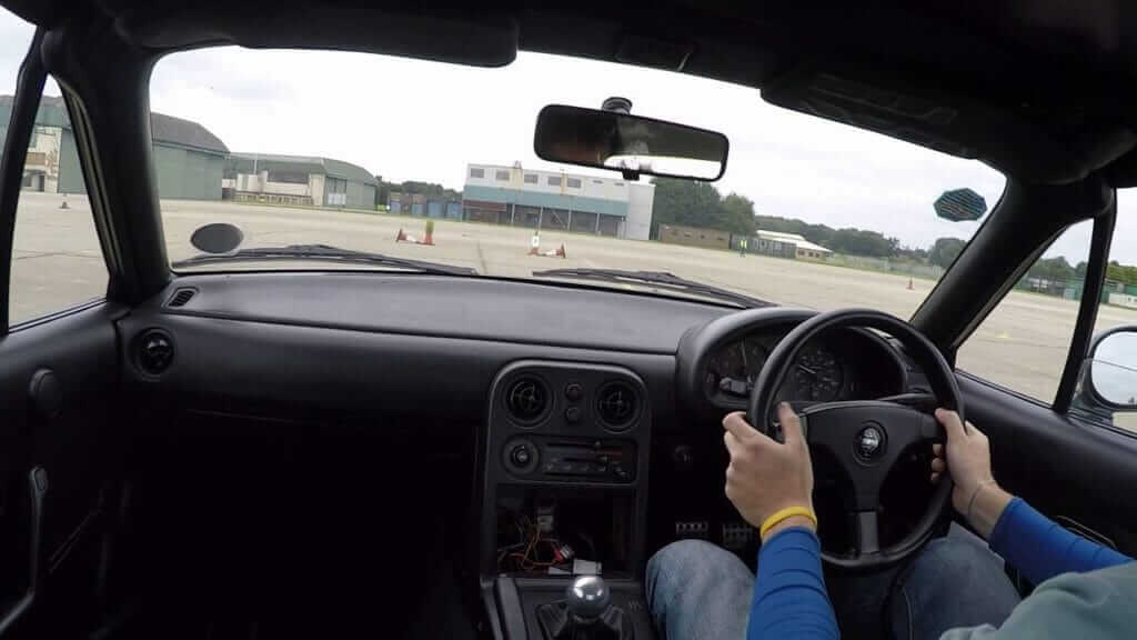 MX-5 competing in AutoSOLO, the UK version of Autocross
