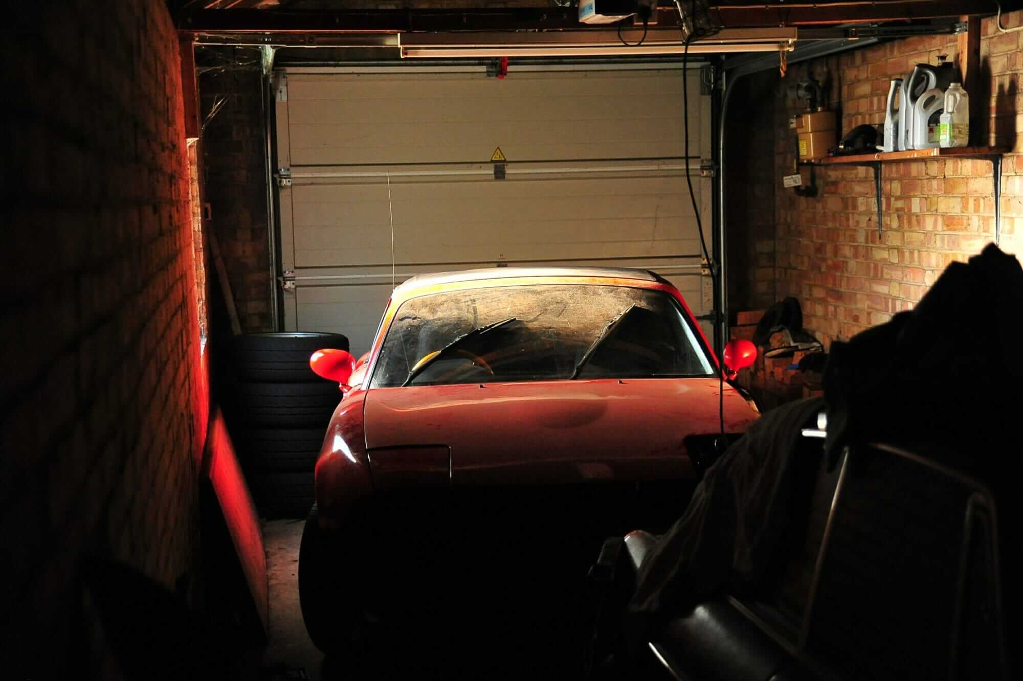 Gwyneth in the garage