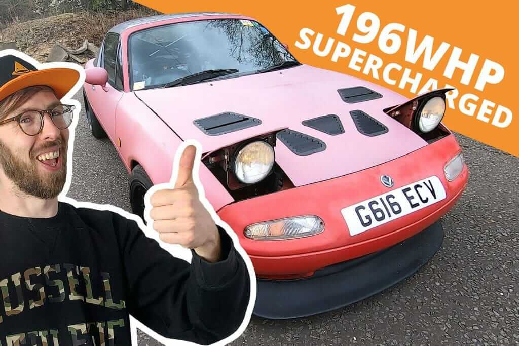 Our Infamous PINK 196BHP Supercharged Mazda MX5