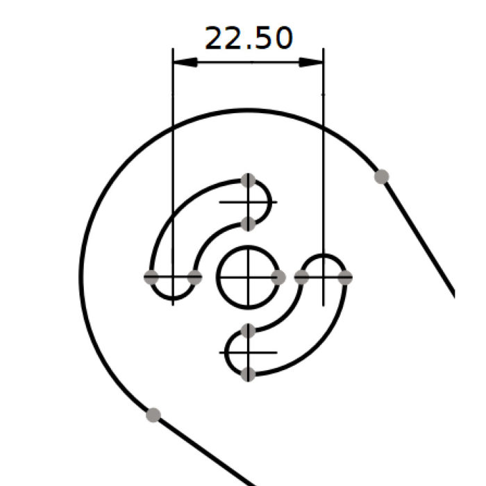 TD04 Actuator Bracket Hole Spacing V1.1