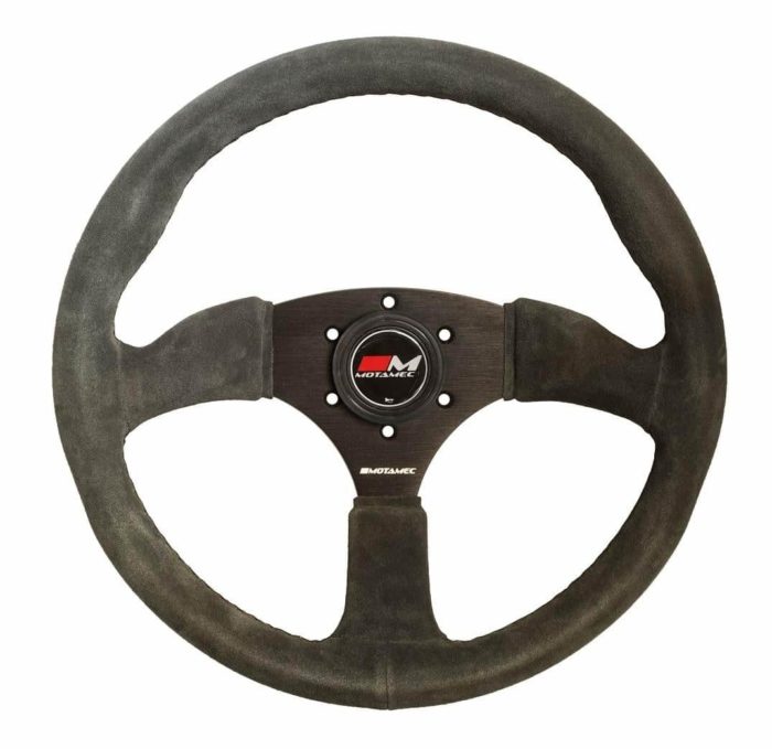 Motamec Semi Dish 350mm Suede Steering Wheel