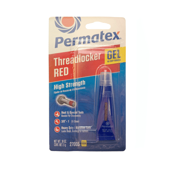 Permatex High Strength Threadlocker Gel Red