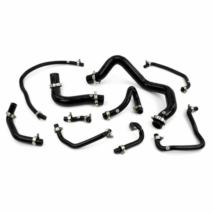 Black Stoney Racing Silicone Coolant & Breather Hose Kit with Clamps MX5NA-0014-CK 