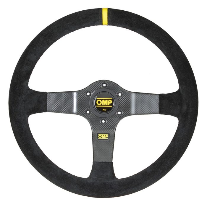 OMP 350 Carbon Black 350mm Suede Deep Dish Steering Wheel