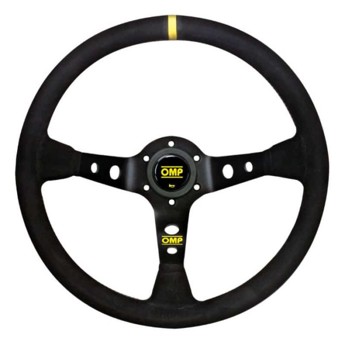 OMP Corsica Black 330mm Deep Dish Suede Steering Wheel