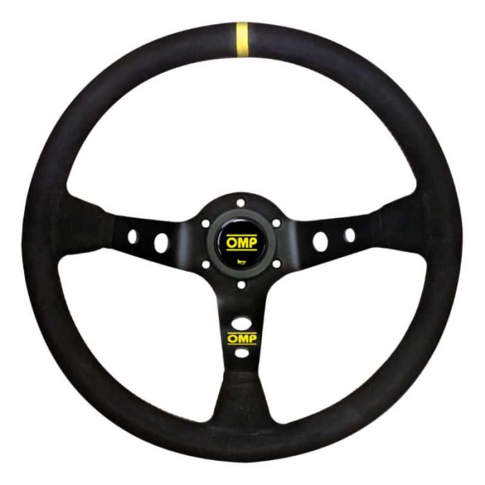 OMP Corsica Black 350mm Deep Dish Suede Steering Wheel