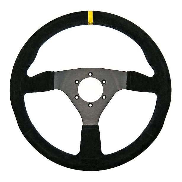 R-Tech Circuit Black 330mm Suede Steering Wheel