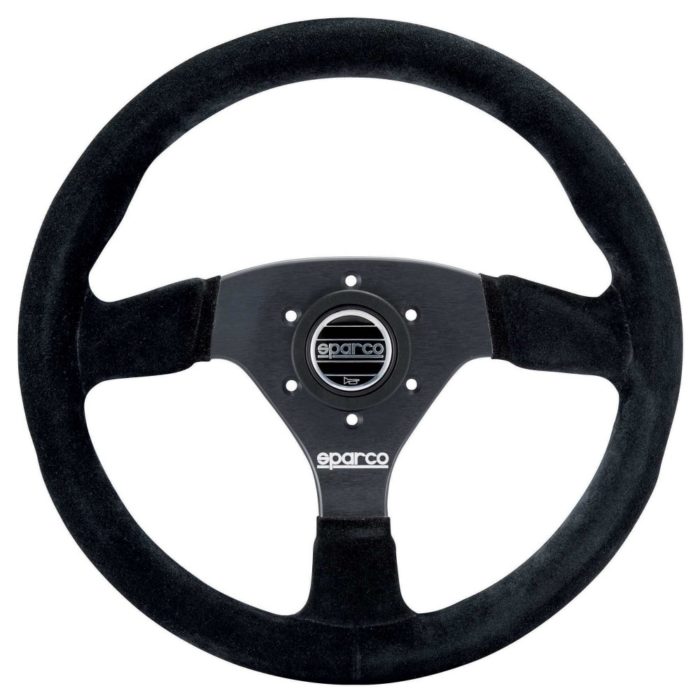 Sparco 383 Black 330mm Suede Steering Wheel