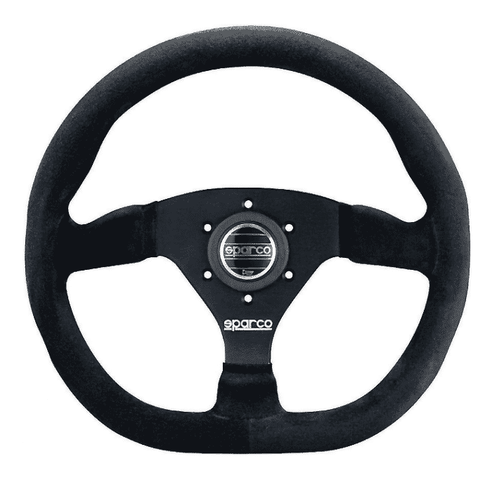 Sparco L360 Ring Black 330mm Suede Steering Wheel