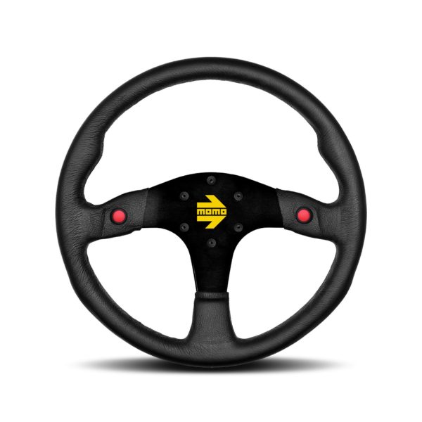 Momo Mod.80 Black 350mm Leather Steering Wheel
