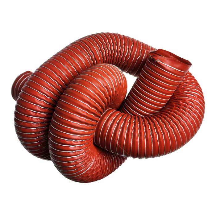 Revotec Flexible Silicone Ducting 63mm Red