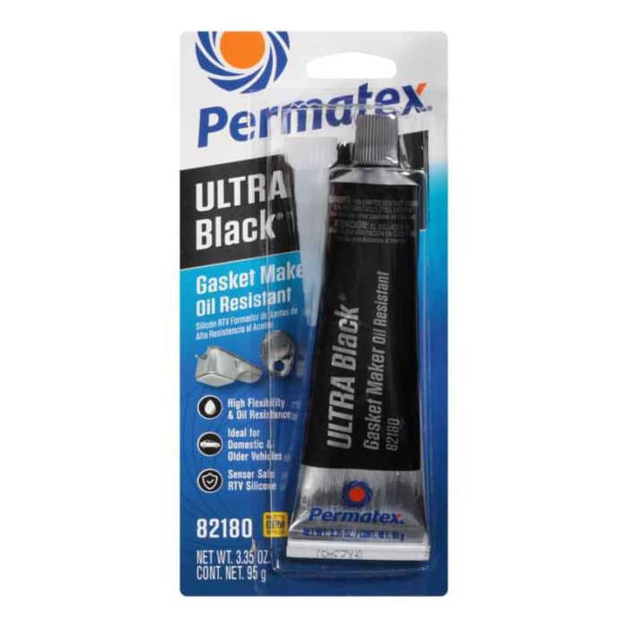 Permatex Ultra Black Oil Resistant RTV Silicone Gasket Maker 95g