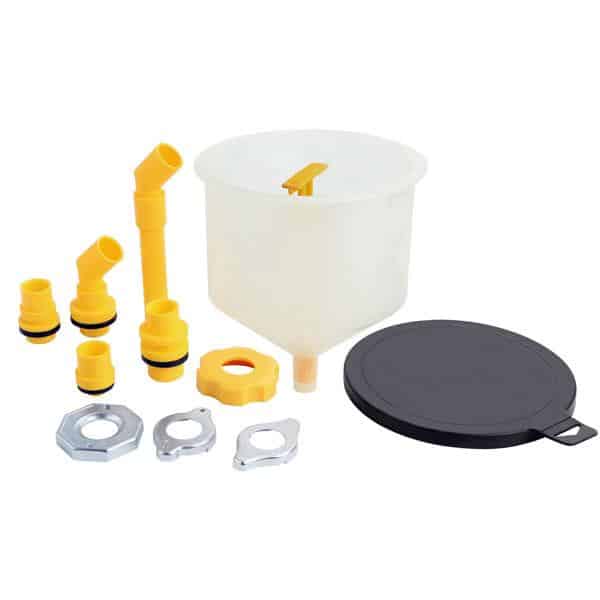 Spill Free Coolant Funnel with Accessory Kit 1