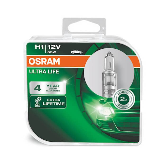 Osram Ultra Life H1 448 12V 55W Clear Bulb 2 Pack
