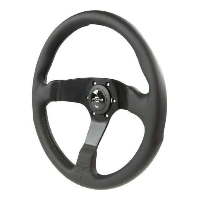 Personal Fitti E3 Black 350mm Leather Steering Wheel