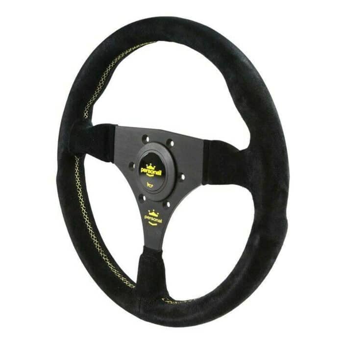 Personal Fitti Racing Black 320mm Suede Steering Wheel