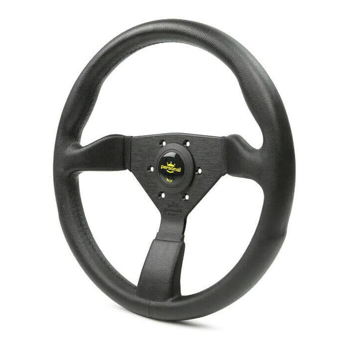 Personal Grinta Black 350mm Polyurethane Steering Wheel 1