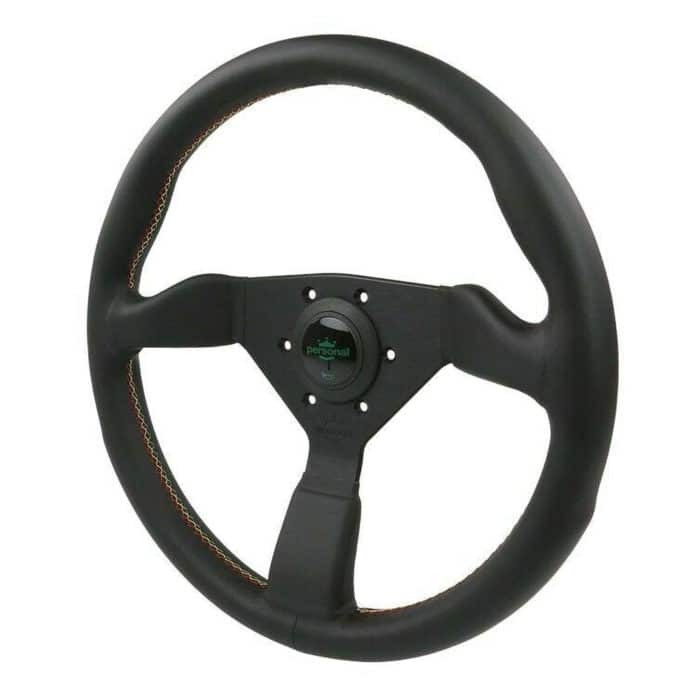 Personal Grinta Kingston Black 350mm Leather Steering Wheel