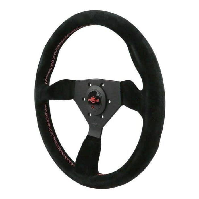 Personal Neo Grinta Black 350mm Suede Steering Wheel
