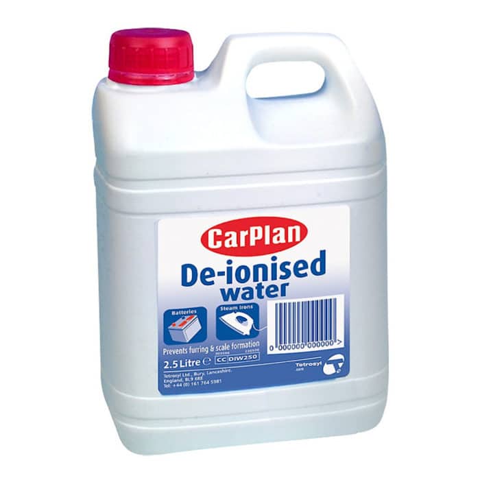 CarPlan De-Ionised Battery Coolant Top-Up Water 2.5l