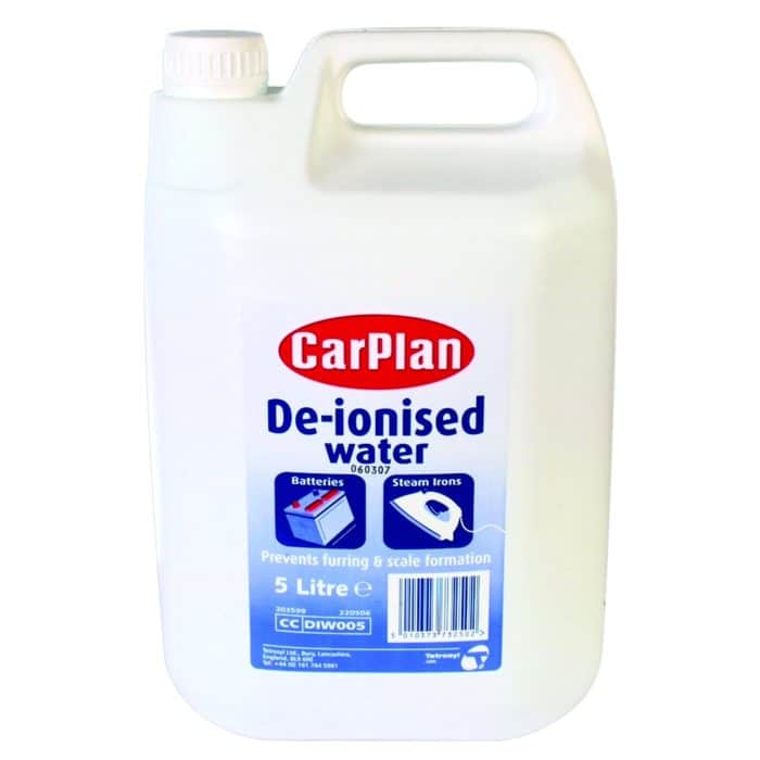 CarPlan De-Ionised Battery Coolant Top-Up Water 5l