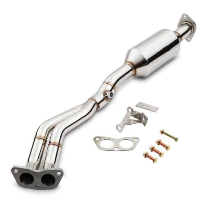 Gravity Performance 2.25in 200 Cell Sports Cat Downpipe for Mazda MX-5 NB 01-05 1.8